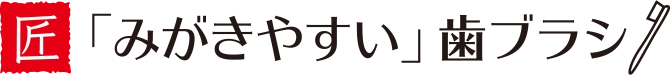 「みがきやすい」歯ブラシ
